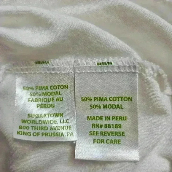 Lilly Pulitzer Off The Shoulder Ruffle White Tank XS - Picture 4 of 4